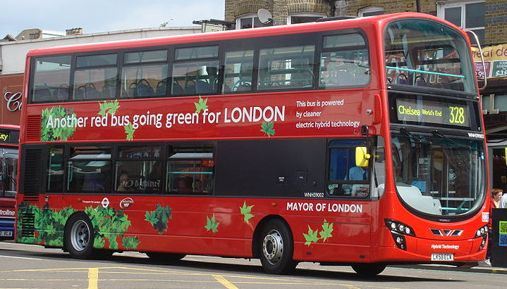 Hybrid London Double Decker Bus