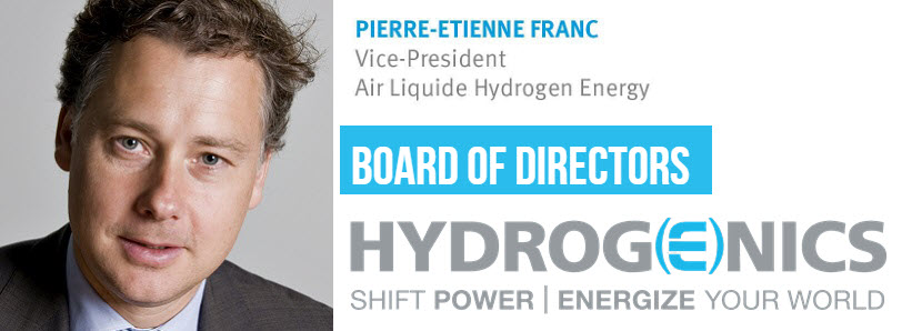 Pierre Etienne Franc Joins Board of Directors Hydrogenics