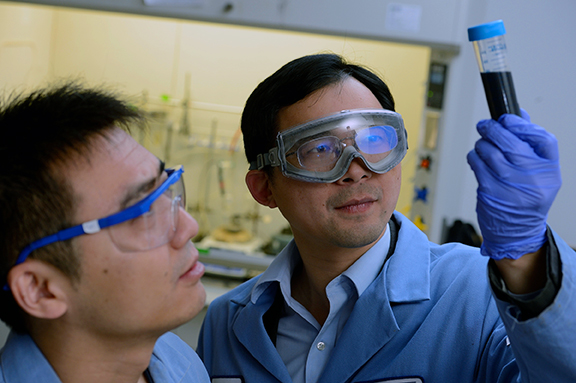 More Flexible Nanomaterials Can Make Fuel Cell Cars Cheaper 1 Wang lab photo7113