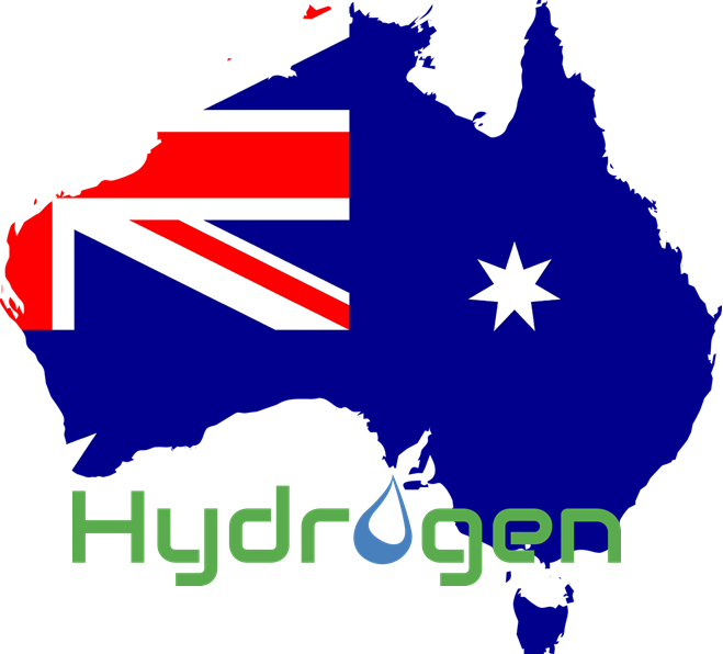 Australia Flag and Hydrogen