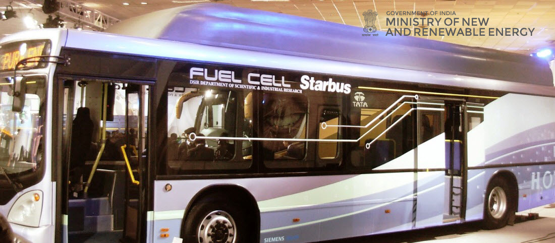 India: Ministry of New and Renewable Energy Invites Proposals for Hydrogen Fuel Cell Powered Buses in Delhi-NCR region 1 Fuel cell bus from Tata
