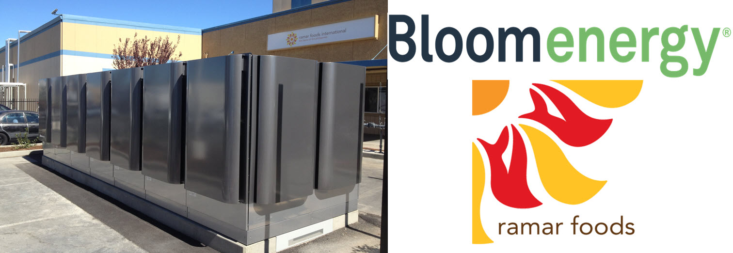 ramar foods Bloom Energy Fuel Cell Servers