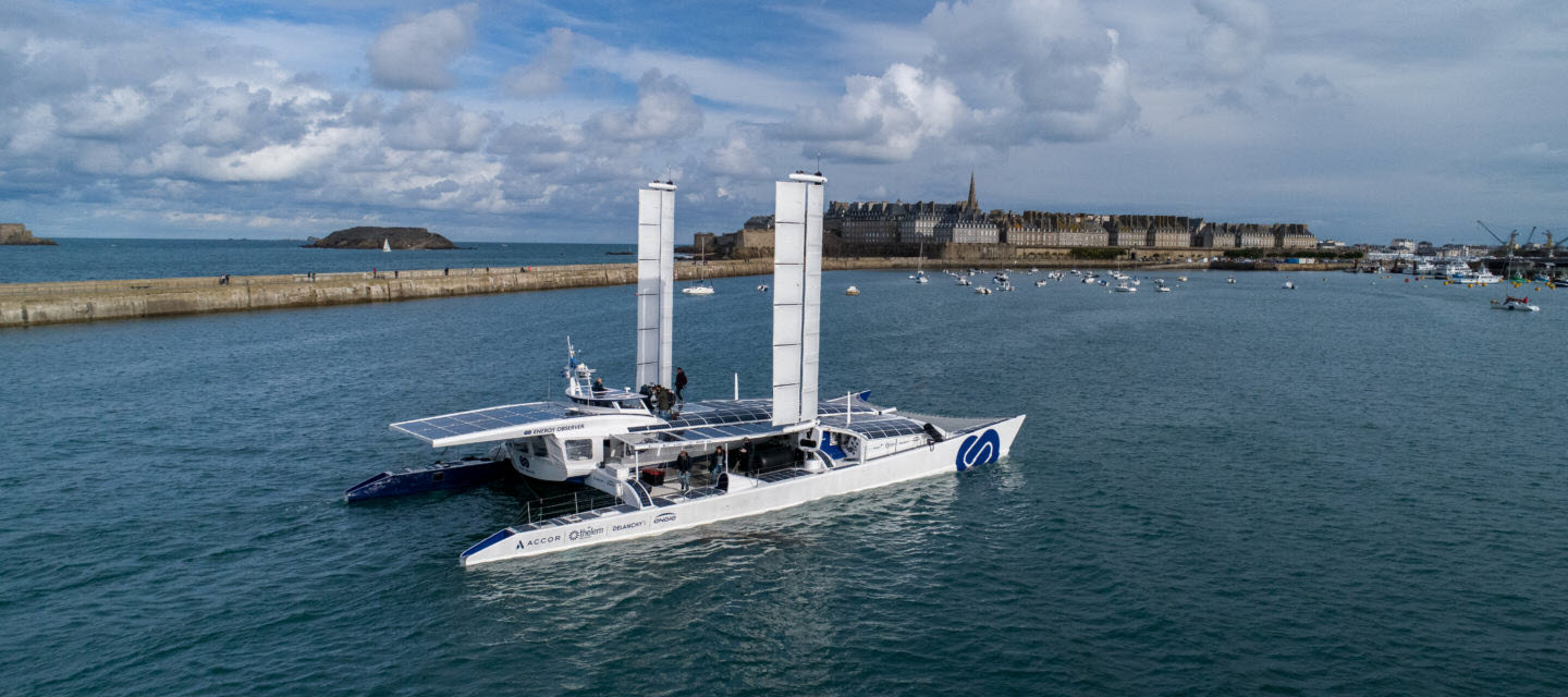 Energy Observer Back at St. Malo