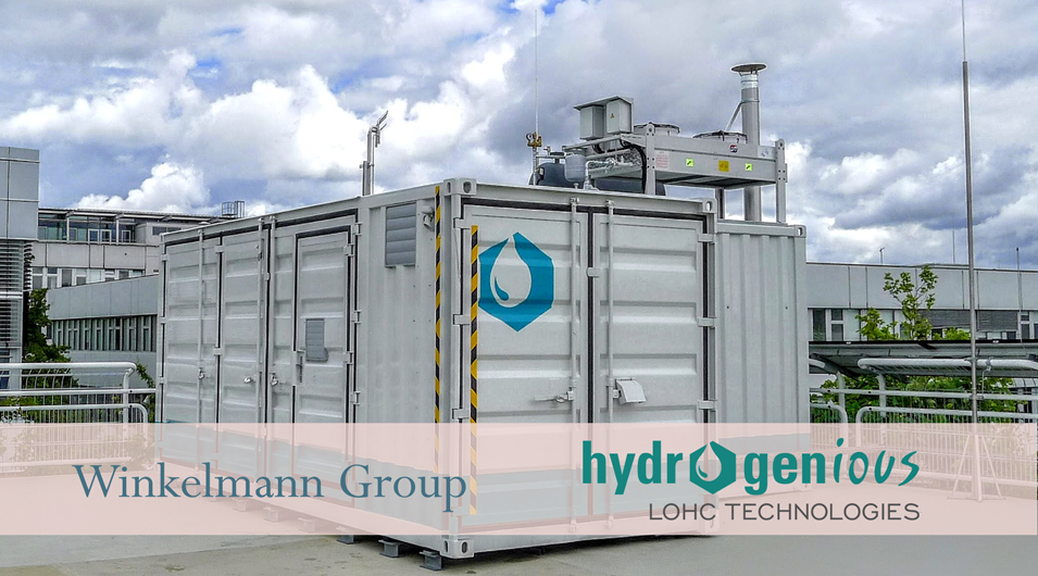 Winkelmann Group Invests in Hydrogenious Liquid Organic Hydrogen Carrier (LOHC) Technologies 1 Winkelmann Hydrogenious Container