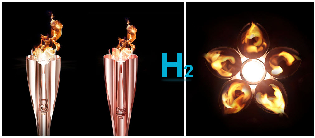 Hydrogen Olympic 2020 Torch