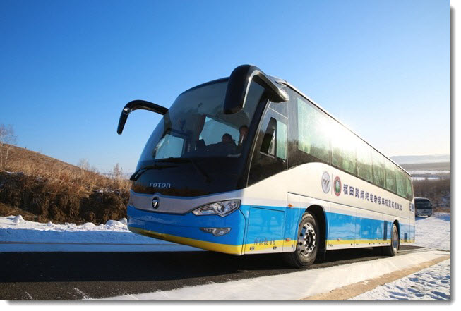 China Testing Fuel Cell Bus in Cold Conditions