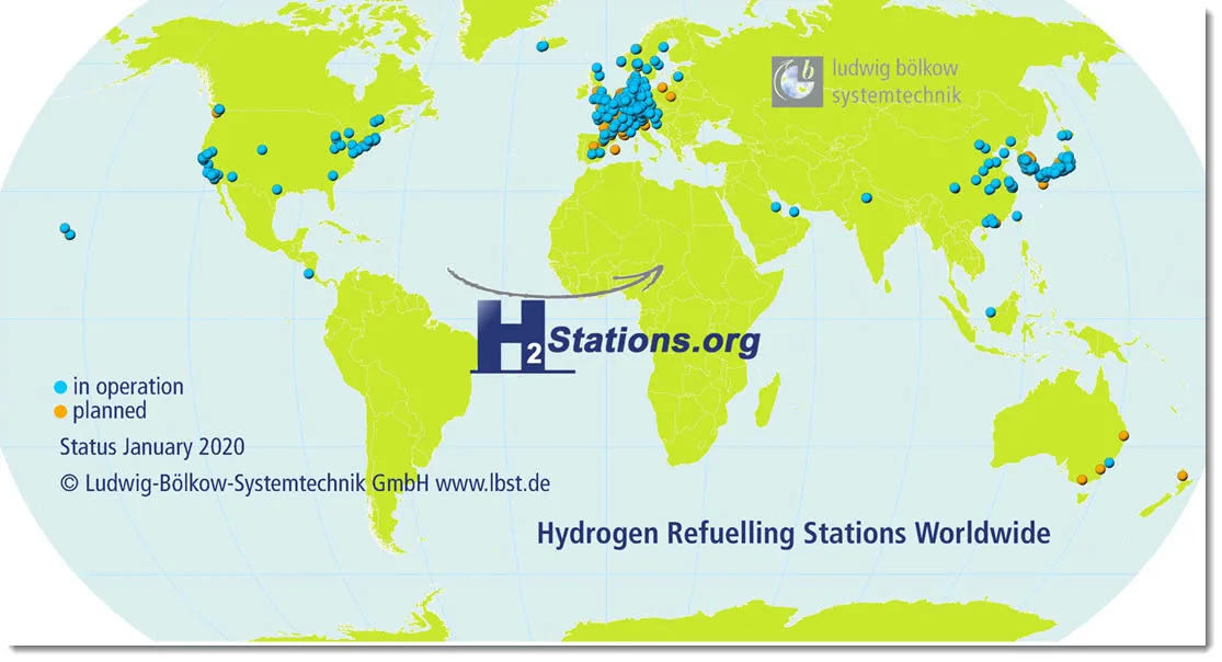 Hrs Map In 2019: 83 New Hydrogen Refuelling Stations Worldwide