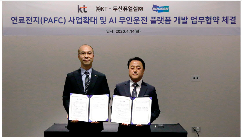 Doosan Fuel Cell and KT Sign Fuel Cell Agreement