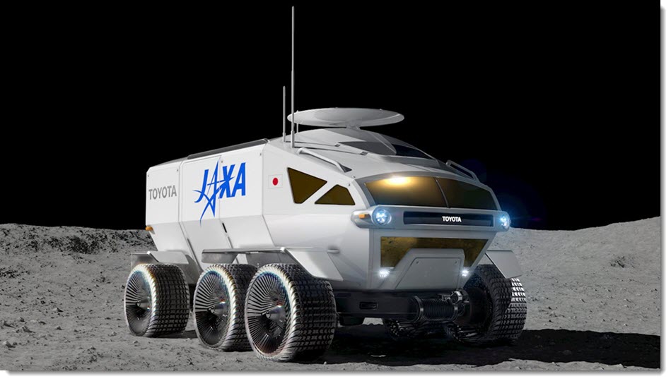 Toyota and JAXA. Image courtesy of Toyota Motor Corporation