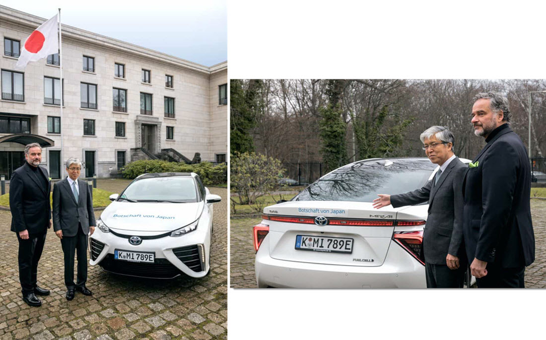 Japan Embassy Hydrogen Fuel Cell Mirai Main