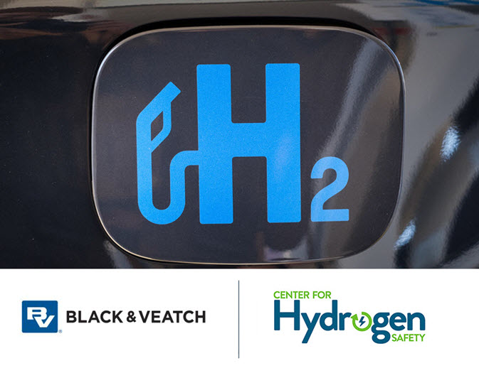 Hydrogen Fuel Safety Black and V