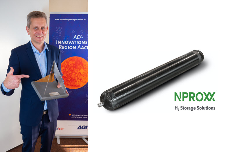 NPROXX awarded with AC%C2%B2 Innovation Prize Region Aachen 2020 for Carbon Fiber Hydrogen Storage