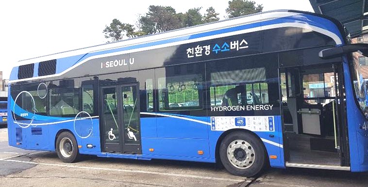 City of Seoul Put Four Eco friendly Hydrogen Buses Into Service