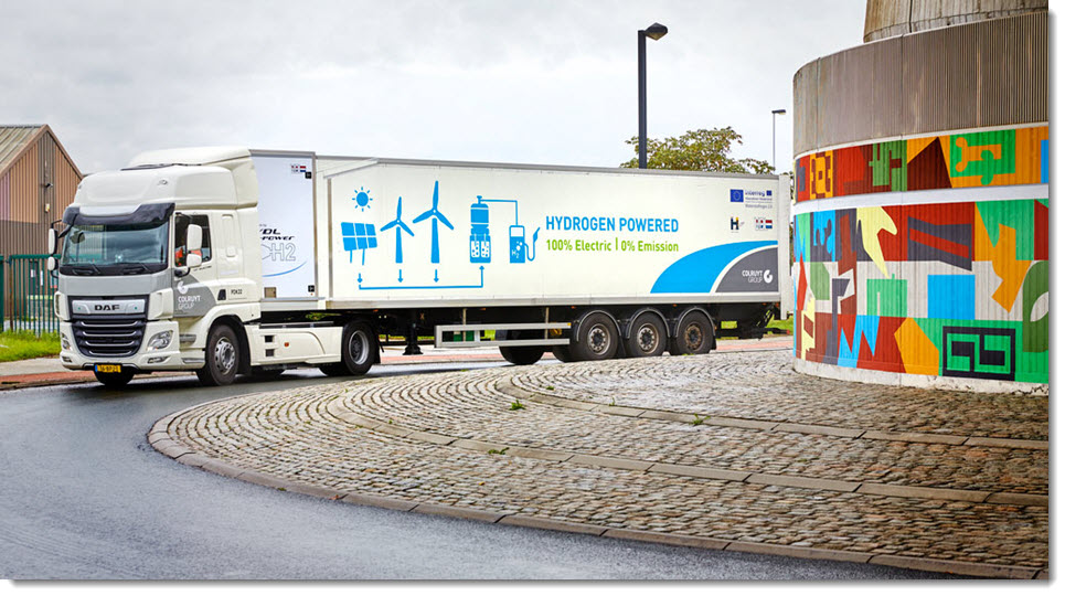 European First First 44 Ton Hydrogen Truck Takes to the Streets main