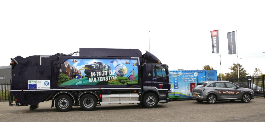 Hydrogen Refuse Truck Starts Operation in Breda using a Hydrogen Region 2.0 Refuelling Station