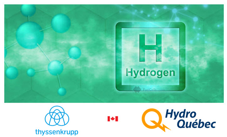 First Green Hydrogen Project Becomes Reality: thyssenkrupp to install 88 Megawatt Water Electrolysis Plant for Hydro-Québec in Canada 1 fuel cells works, thyssenkrupp, hydrogen, canada