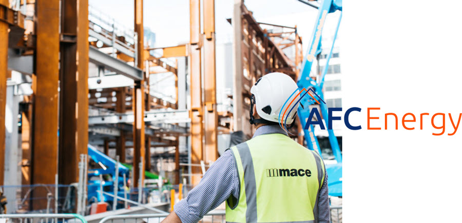 Fuel cells works, Mace and AFC Energy Sign UK's First Partnership in Using Hydrogen Power to Decarbonise Construction Sites