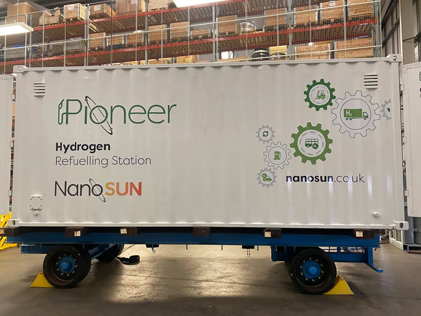 Fuel cells works, NanoSUN Complete Manufacturing of its First Hydrogen Refueller!