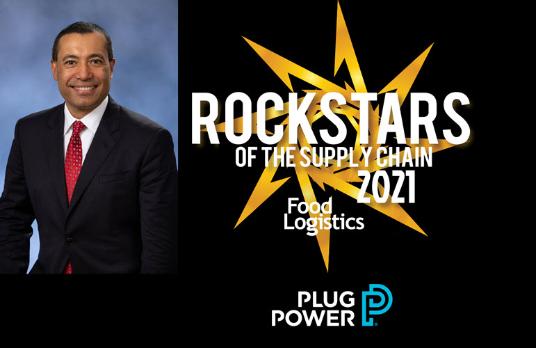 Fuel cells works, Sanjay Shrestha Of Plug Power Named To The 2021 Food Logistics Champions: Rock Stars Of The Supply Chain