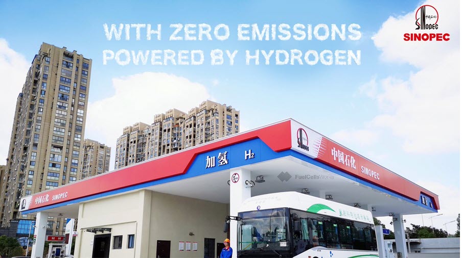 Fuel cells works, hydrogen, green hydrogen, sinopec, energy, fuel cells