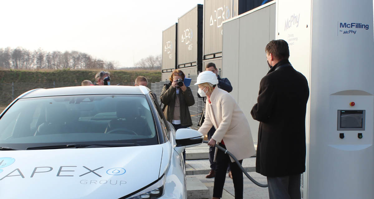 McPhy Participating at Hanover Fair and Will Present Its Projects With the Apex Group for Its Zero-carbon Hydrogen Plant 2 McPhy Web HMI APEX station hydrogene