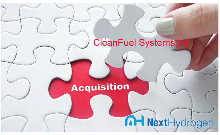 Fuel cells works, Next Hydrogen Expands After-Market Service Support For Hydrogen Generation Systems With Acquisition Of Cleanfuel Systems