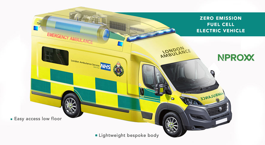 NPROXX Powers London’s First Hydrogen Ambulance 1 Fuel Cells Works, NPROXX Powers London’s First Hydrogen Ambulance