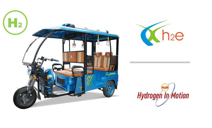 Fuel cells works, h2e Power Systems to Develop Hydrogen-Fueled Three-Wheelers in India