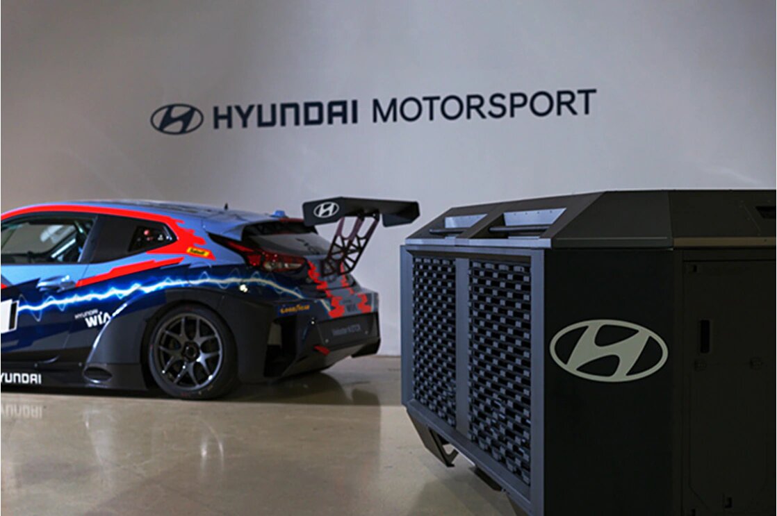 Fuel Cell Generator By Hyundai Motor Group’s HTWO Brand To Power World’s First Electric Touring Car Racing Category 1 Fuel Cells Works, Hyundai Motor Group (The Group) announced today that its dedicated world-leading hydrogen fuel cell system brand, HTWO, will make