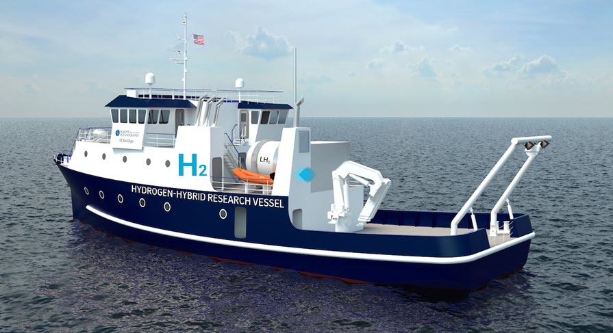 Scripps Institution of Oceanography at UC San Diego Receives 35M for First of a Kind Hydrogen Vessel