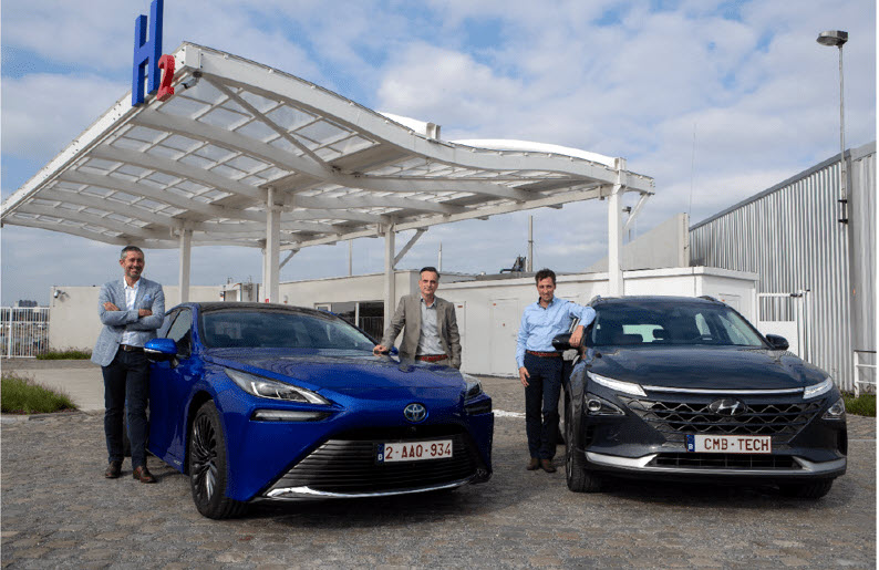 Fuel Cells Works, KBC Autolease Hands Over Keys Two New Hydrogen Fuel Cells Cars to CMB Tech