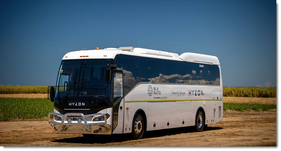 Fuel Cells Works, Hyzon Launches Australia’s First Hydrogen Fuel Cell Coach