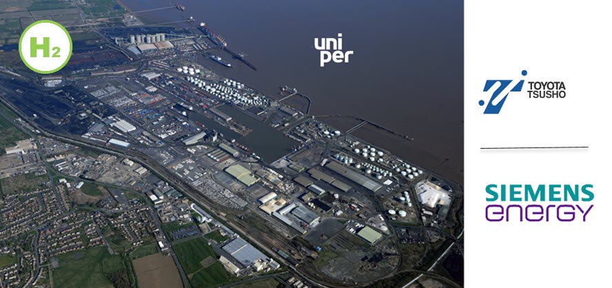 Fuel Cells Works, Toyota Tsusho & Siemens Energy Collaborate on Decarbonization Project Using Hydrogen at Immingham Port in U.K.