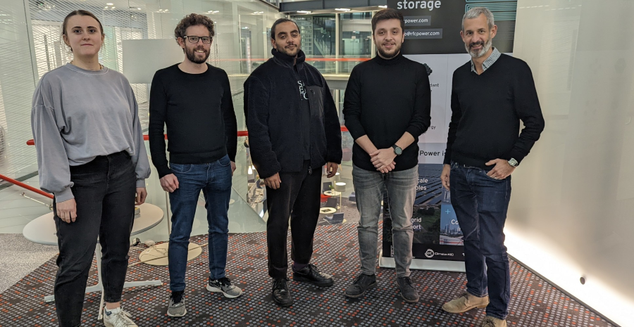Cleantech Companies Join Forces to Scale Up Hydrogen Tech for Renewable Power 4 Fuel Cells Works, Members of the RFC Power team at their base, the White City Incubator