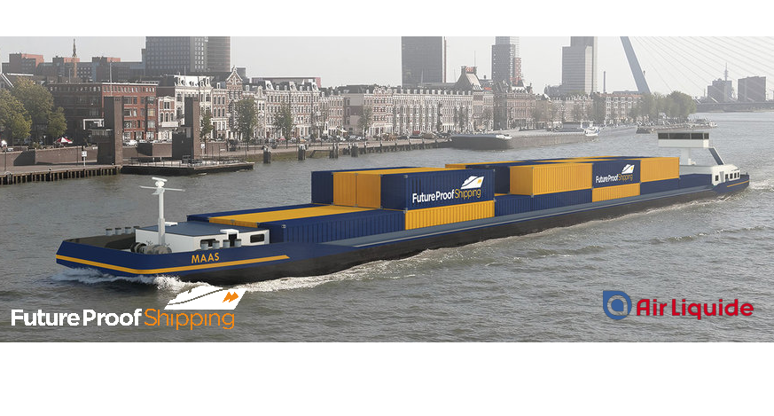 Fuel Cells Works, Air Liquide and Future Proof Shipping sign Long-Term Agreement for the Supply of Carbon-Free Hydrogen to the Inland Vessel, the FPS Maas