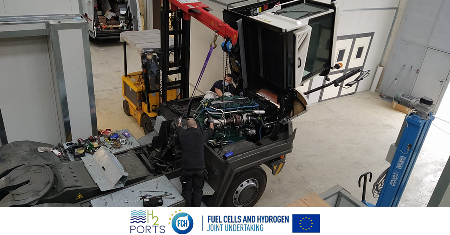 Fuel Cells Woks, The Hydrogen Terminal Tractor Within the Framework of the H2PORTS Project Is in Full Development