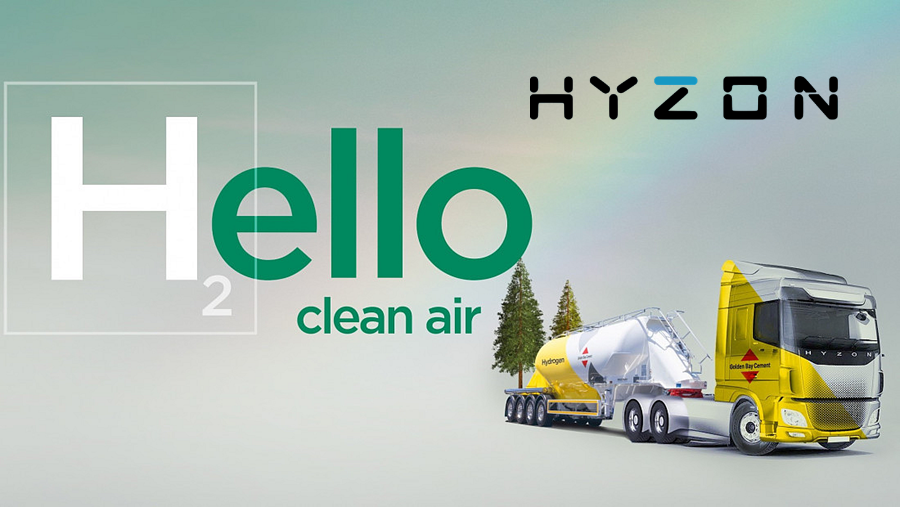 New Zealand Golden Bay Cement Adds Two Hyzon Hyzon 600hp 58 Ton Hydrogen Fuel Cell Powered 0492