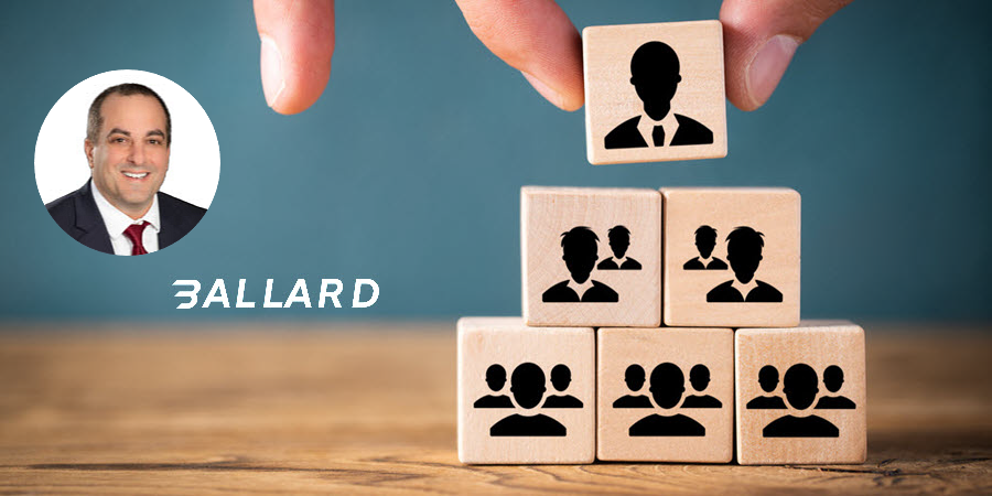 David Mucciacciaro Appointed SVP & CCO of Ballard Power Systems 1 Fuel Cells Works, David Mucciacciaro Appointed SVP & CCO of Ballard Power Systems