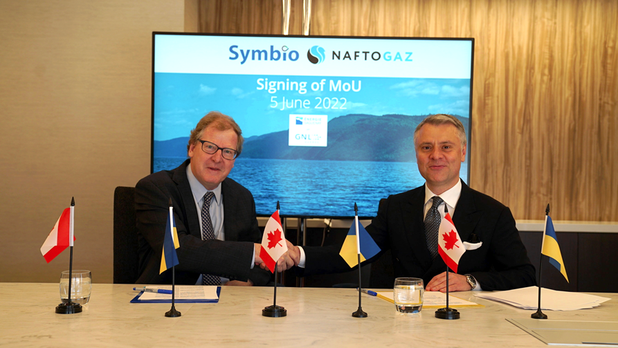 Naftogaz and Symbio Infrastructure Agree on Deliveries of Low Carbon Canadian LNG and Green Hydrogen to Ukraine 1 Fuel Cells Works, Naftogaz and Symbio Infrastructure Agree on Deliveries of Low Carbon Canadian LNG and Green Hydrogen to Ukraine