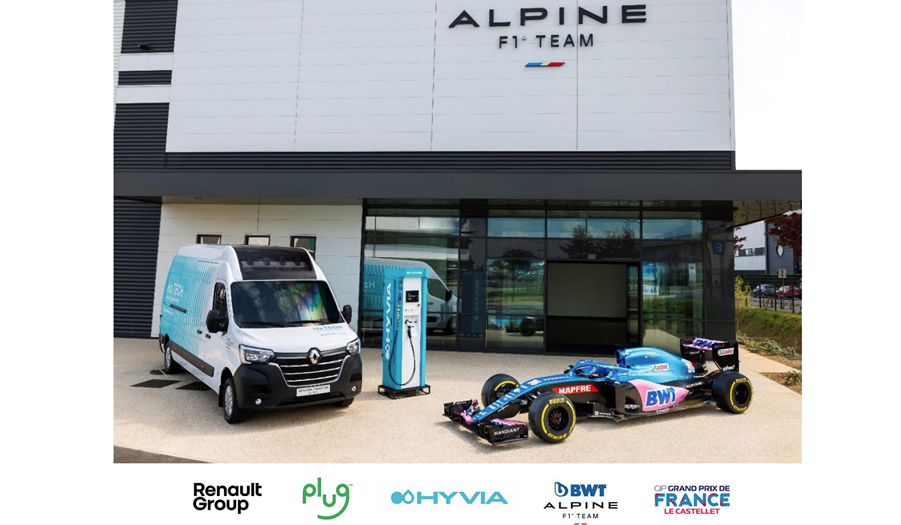 Fuel Cells Works, Hyvia Is Official Partner of Bwt Alpine F1 Team and the Smart & Sustainable Mobility Forum of the Formula 1 Grand Prix De France