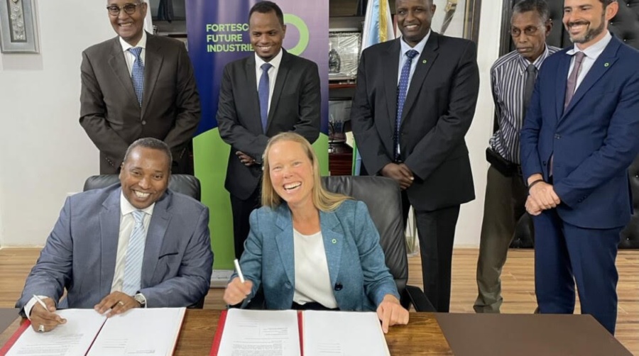 Fue Cels Works, Fortescue Future Industries Partners With Government of the Republic of Djibouti on Green Hydrogen