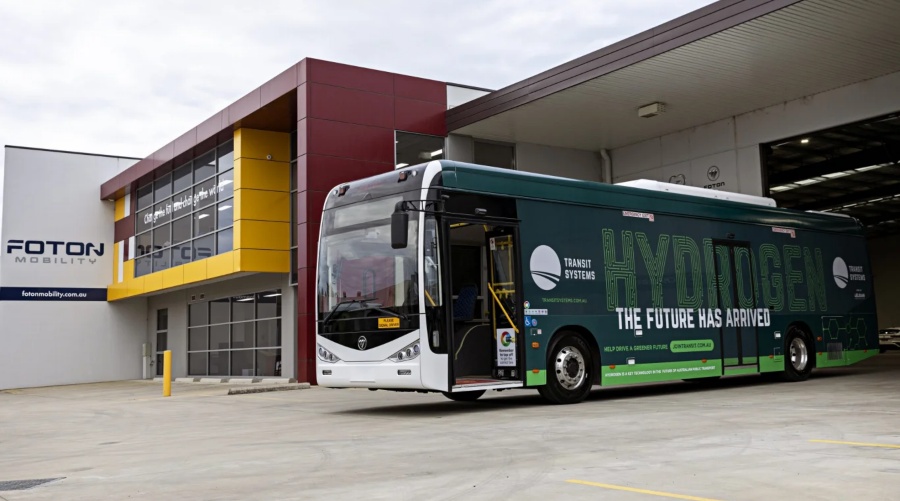 Australian First Foton Mobility Hydrogen City Buses Arrive For Transit