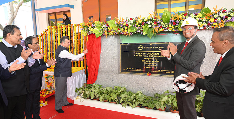 L&T Commissions Green Hydrogen Plant At Its Manufacturing Complex In Hazira, India - Vimarsana News