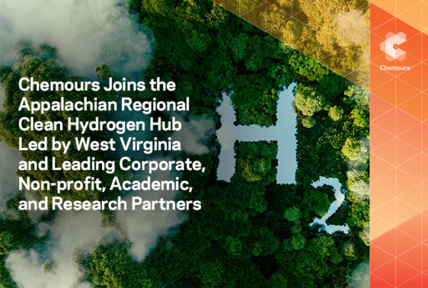 Chemours Joins the Appalachian Regional Clean Hydrogen Hub Led by the State of West Virginia 4 Chemours ARCH2 social web graphic