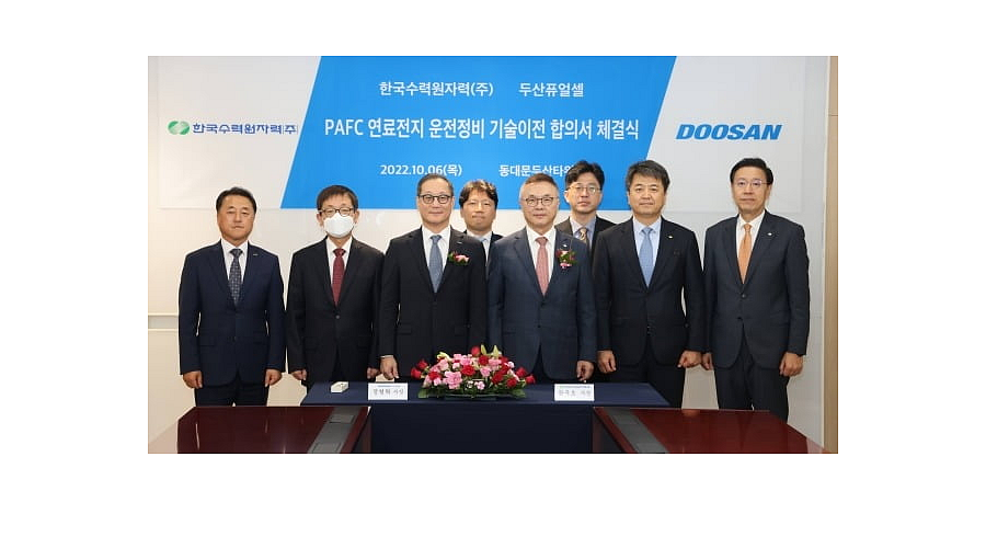 KHNP And Doosan Fuel Cell Agree To Transfer Fuel Cell Technology FuelCellsWorks