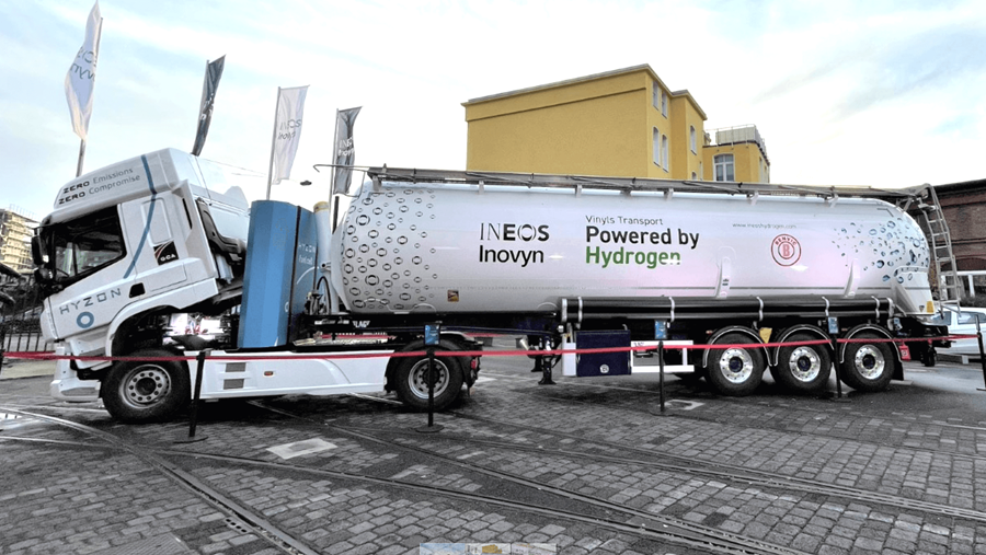 Fuel Cells Works, Green Hydrogen Truck Means Zero CO2 Emissions for INEOS Inovyn PVC Deliveries Between Tavaux and Dijon