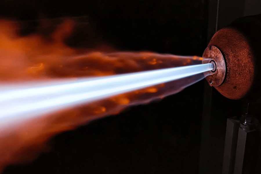 Reseach First Attempts With HydrogenFired Electric Arc Furnace Burner