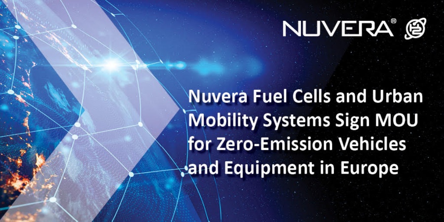 Fuel Cells Works, Nuvera Fuel Cells and Urban Mobility Systems to Power Zero-Emission Vehicles and Equipment in Europe