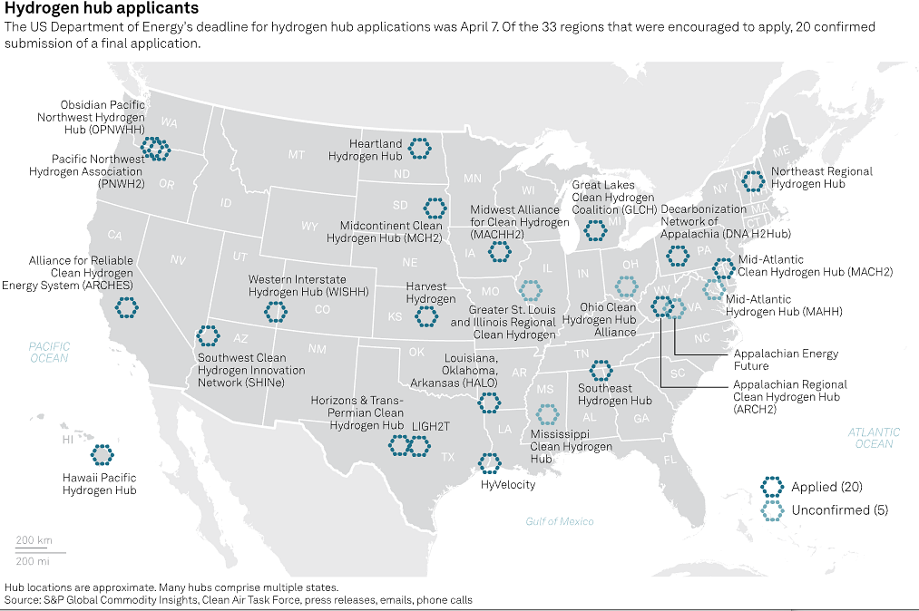 US Clean Hydrogen Hubs Compete For Federal Funding