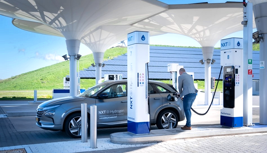 di động nxt mở rộng trung tâm năng lượng ở alkmaar với việc lắp đặt bình hydro